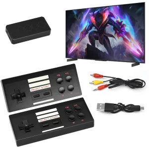 Retro Game Console, Plug-and-Play Classic Mini Video Game System, 620 Fc Classic Retro Gaming Device with 2 Wireless Controllers