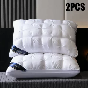 2-Piece Sleep Pillow Set, Soft Supportive Bed Pillows, Suitable for Back, Stomach, or Side Sleeping Luxury Hotel Pillows