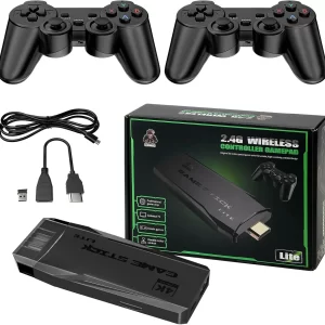 M8 Latest 20,000+ Games Retro Console Video Games HD TV 4K Classic Cartridges 2.4G Wireless Controller, Plug-and-Play Video Game